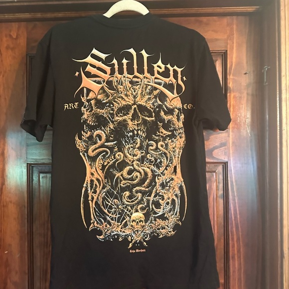 Men's Black Skull Graphic Tee - Picture 2 of 3